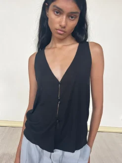 Button Up Knit Tank