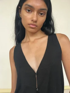 Button Up Knit Tank