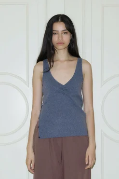 Gathered Knit Tank