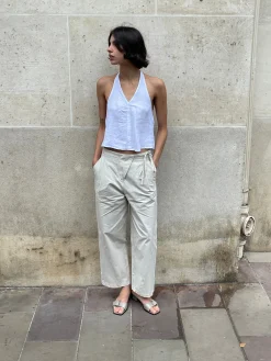 Linen Halter Top