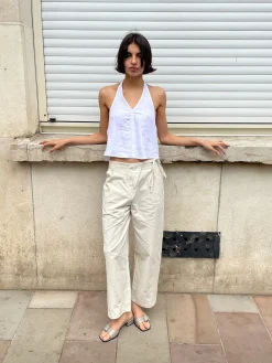 Linen Halter Top